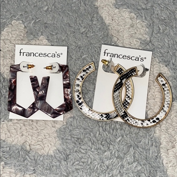 Francesca's Collections Jewelry - NEW WITH TAGS Francesca’s 2 Sets Earrings Francesca's Collections Jewelry - NEW WITH TAGS Francesca’s 2 Sets Earrings